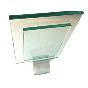 Glass Picture Photo Frame Clear Heavy Decorative Décor 8.5x6 (for 4x6 photo)